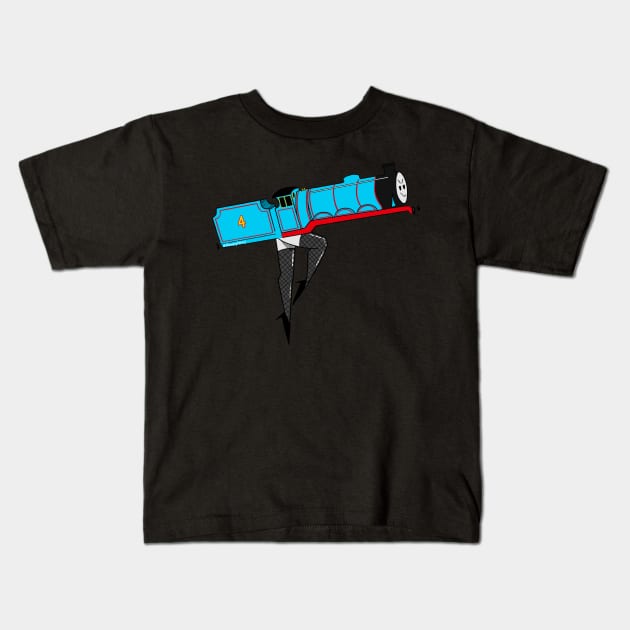 Gordon the Sexy Engine - fishnet Kids T-Shirt by sleepyhenry